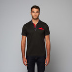 Short-Sleeve Polo // Black Dot (L)