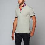 Perruzo // Short-Sleeve Polo Shirt // Grey (L)