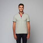 Perruzo // Short-Sleeve Polo Shirt // Grey (L)