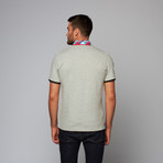 Perruzo // Short-Sleeve Polo Shirt // Grey (S)