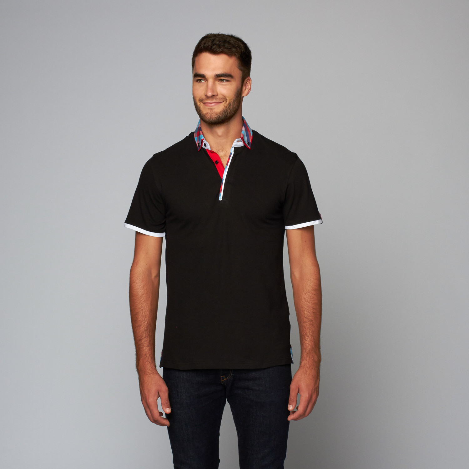 Short-Sleeve Shirt // Black (2XL) - Perruzo - Touch of Modern