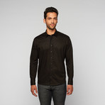 Myn // Embroidered Chest Button Up // Black (2XL)