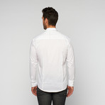 Myn Embroidered Pocket Button Up // White (S)