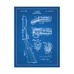 Browning Repeating Firearm (Blue Grid // White Ink)