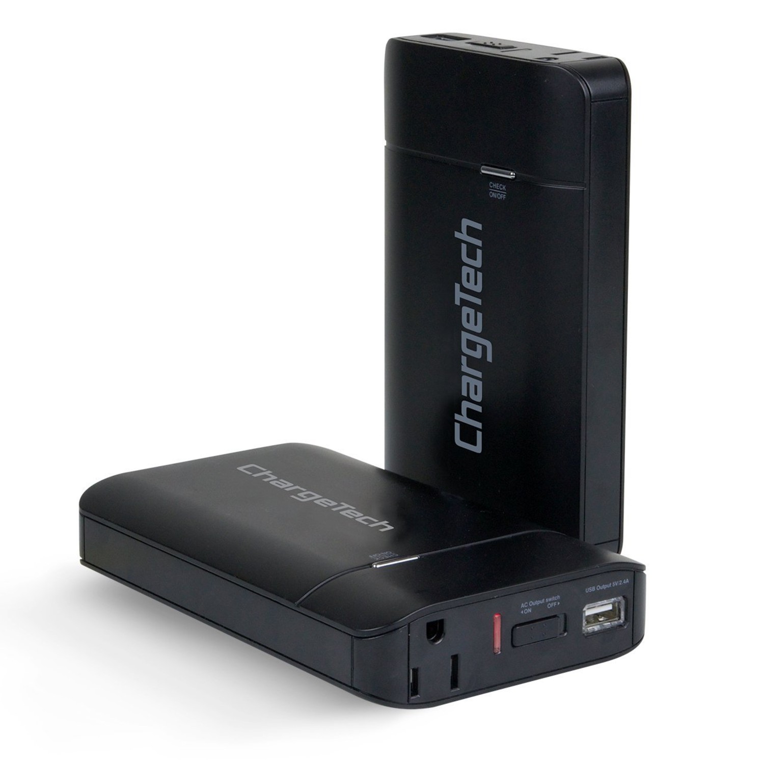 Small Portable Power Outlet // 12000mAh // Black - ChargeAll - Touch of