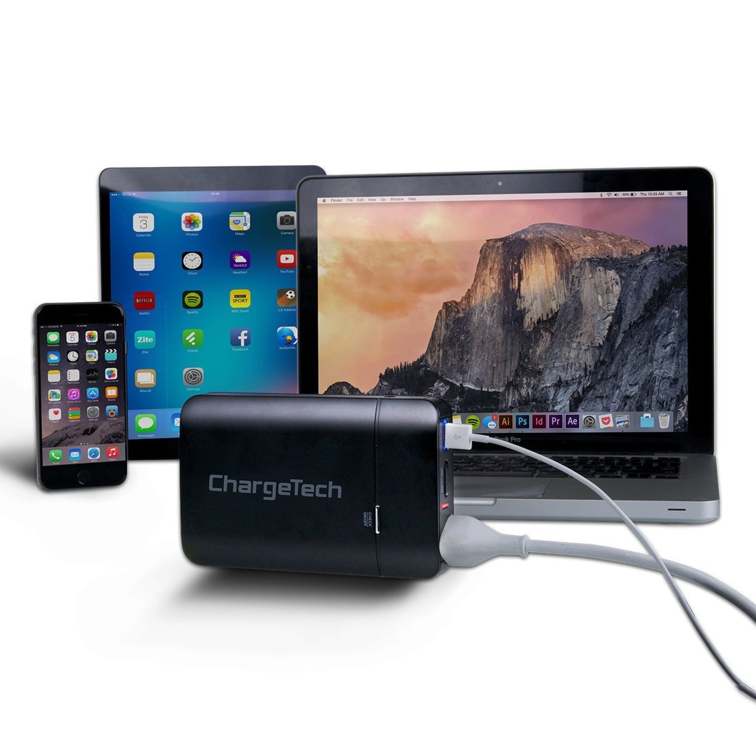 World's Smallest Portable Power Outlet- ChargeTech