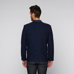 Standard Issue // Contrast Pocket Blazer // Navy (S)