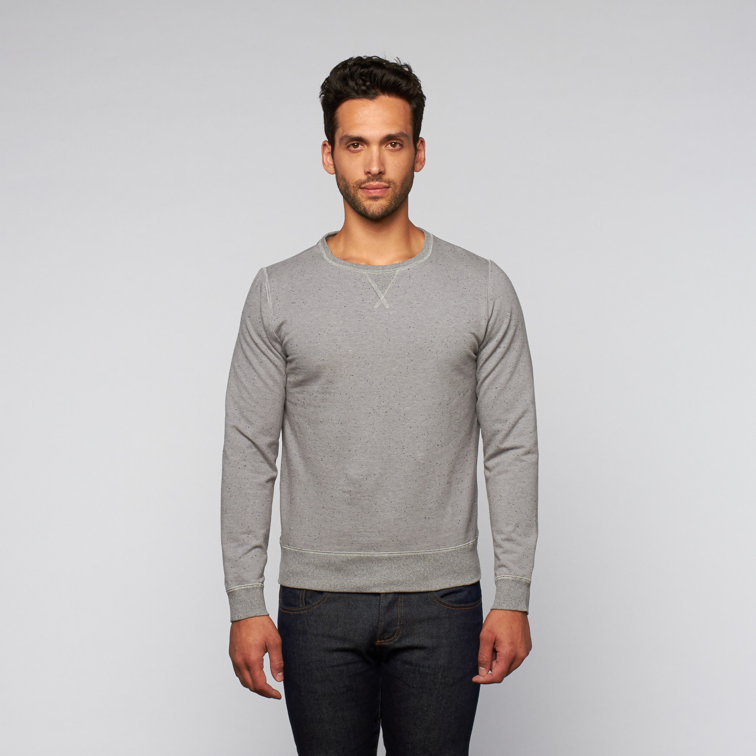 Prizim Standard V Stitch Sweatshirt Heather Grey S