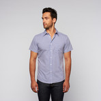 Standard Issue // Button Up Gingham Shirt // Blue (M)