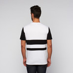 Standard Issue // Color Block Tee // White + Black (M)