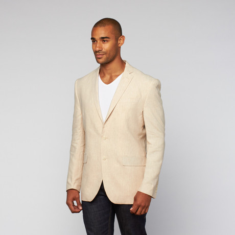 Daniel Hechter // Tailored Linen Jacket // Natural (US: 38R)