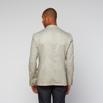 Casual Washed Linen Jacket // Charcoal (US: 42R)