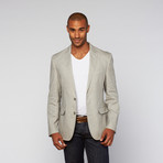 Casual Washed Linen Jacket // Charcoal (US: 42L)