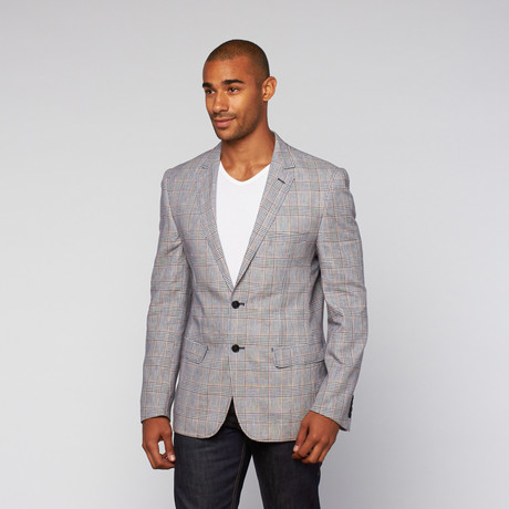 Tailored Jacket + Orange Plaid // Blue (US: 38S)