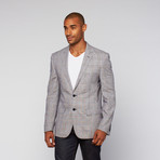 Tailored Jacket + Orange Plaid // Blue (US: 42R)