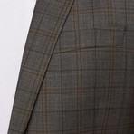 Tailored Wool Plaid Jacket // Charcoal (US: 42R)