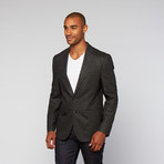 Daniel Hechter // Casual Washed Linen Jacket // Black  (US: 40R)