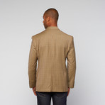 Daniel Hechter // Tailored Wool Plaid Jacket // Brown  (US: 42S)