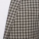 Daniel Hechter // Tailored Linen Plaid Jacket // Grey  (US: 38R)