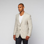 Tailored Linen Jacket // Light Grey (US: 40R)