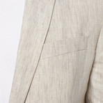 Tailored Linen Jacket // Light Grey (US: 40R)