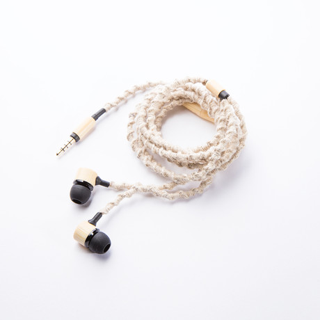 Jamboo Earbuds // Hemp (No Microphone)