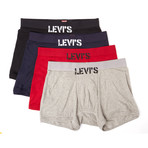 Boxer Brief // Heather Grey + Red + Navy + Black // Pack of 4 (S)