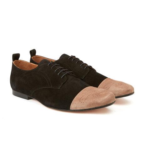 Angel Classic Blucher // Taupe + Black (Euro: 40)