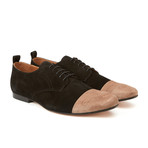 Angel Classic Blucher // Taupe + Black (Euro: 40)