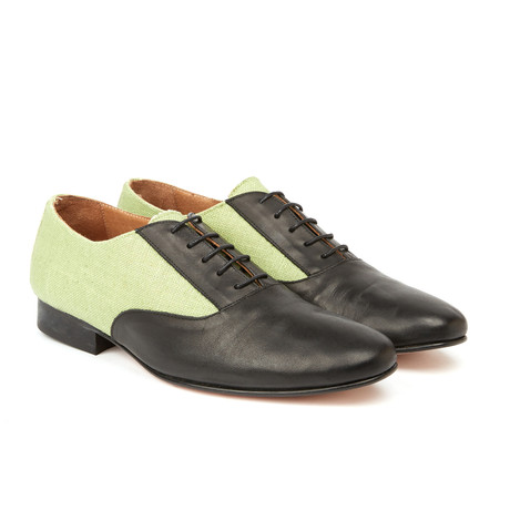 Miss Caffeina Classic Blucher // Green + Black (Euro: 42)