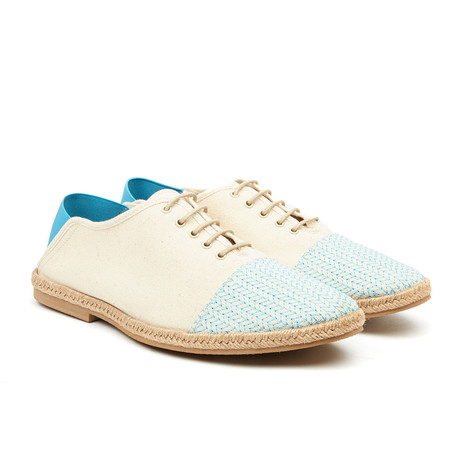 Totpoc Espadrille // White + Blue (Euro: 40)