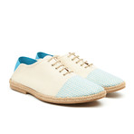 Totpoc Espadrille // White + Blue (Euro: 41)