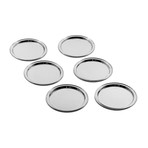 Lecco 6 Piece Coaster Set (Stainless Steel)