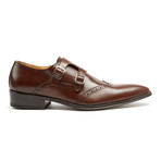 Principi Milano // Double Monkstrap Wingtip // Dark Brown (Euro: 42)