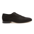 Perforated Suede Oxford // Soft Black (Euro: 40)