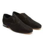 Perforated Suede Oxford // Soft Black (Euro: 42)