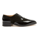 Patent Leather + Suede Full Brogue // Black (Euro: 44)