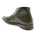 Pointed Toe Ankle Boot // Dark Green (Euro: 47)