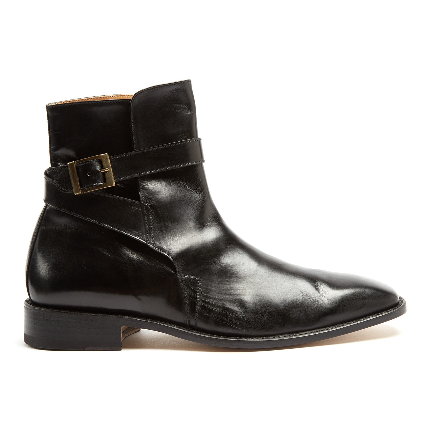 Ankle Strap Plain Toe Boot // Black (Euro: 40) - Principi Milano ...
