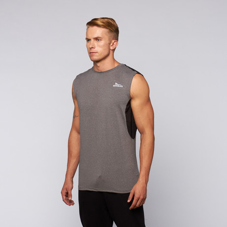 Falcon Tech Running Top // Grey + Black (S)