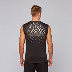 Stars Performance Tank // Black + Gold (M)