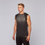 Stars Performance Tank // Black + Gold (M)