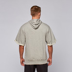 Alleycat French Terry Short-Sleeve Hoodie // Grey (S)