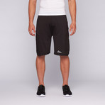 Falcon Tech Running Short // Black + Aqua (L)