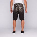 Stars Performance Short // Black + Gold (L)