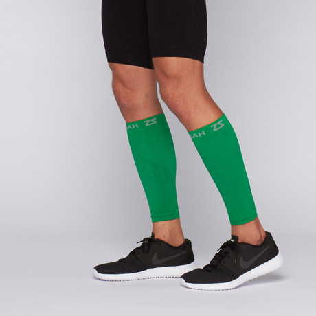 Compression Leg Sleeves // Green (XS/S)