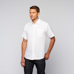 Shaken Short Sleeve Shirt // White (S)