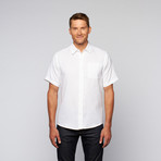 Shaken Short Sleeve Shirt // White (S)