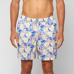 Marbella Swim Trunk // Lilac + Pink (L)