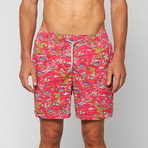 Okinawa Swim Trunk // Crimson (M)